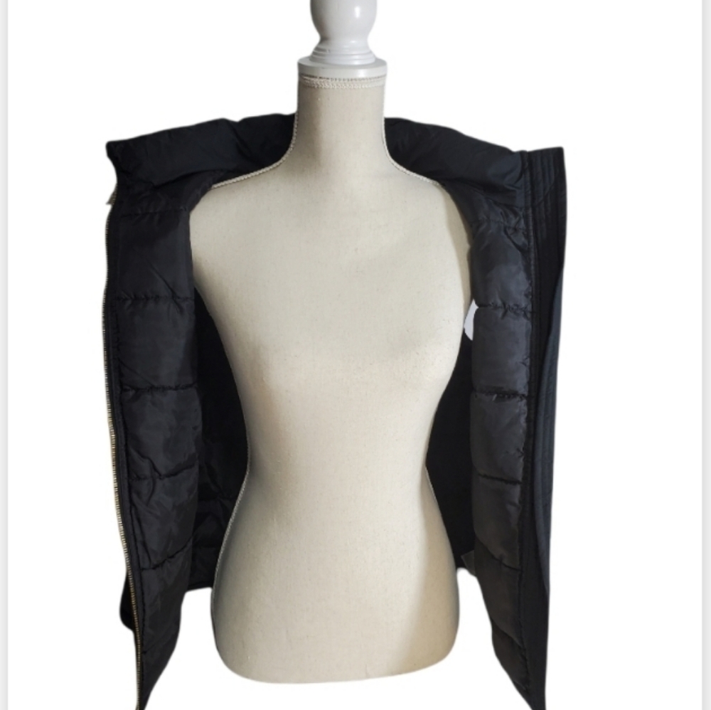 Gap Black Hooded Vest Size M - Picture 6 of 8
